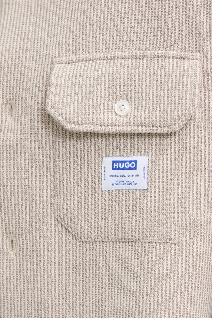 Košile Hugo Blue 50534184 béžová