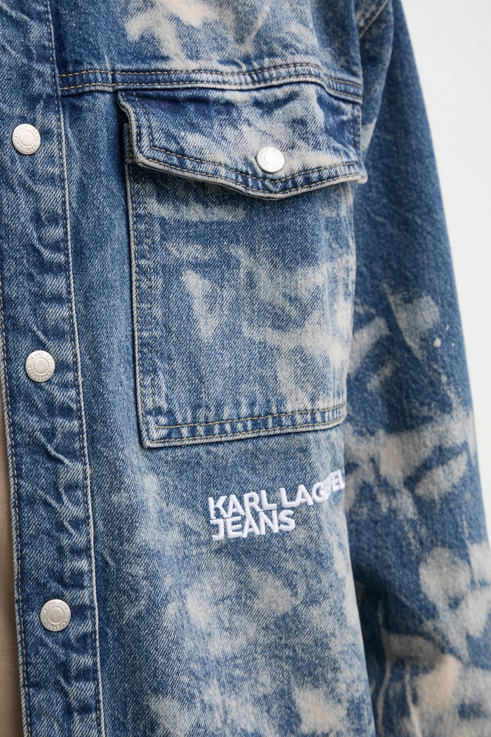 Jeans srajca Karl Lagerfeld Jeans A1M16013 modra