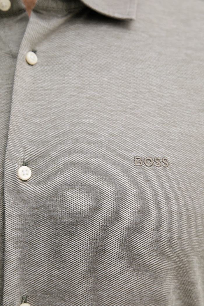 BOSS Orange koszula bawełniana Mysoft_2_M 50519748 zielony