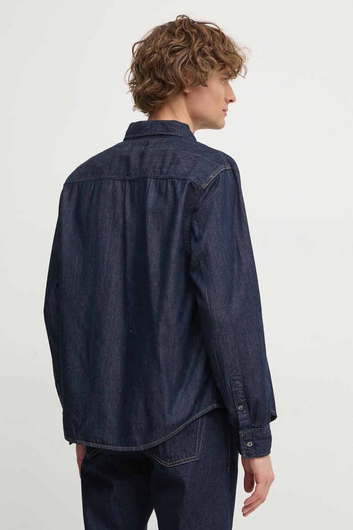 Calvin Klein Jeans camasa bleumarin J30J326584