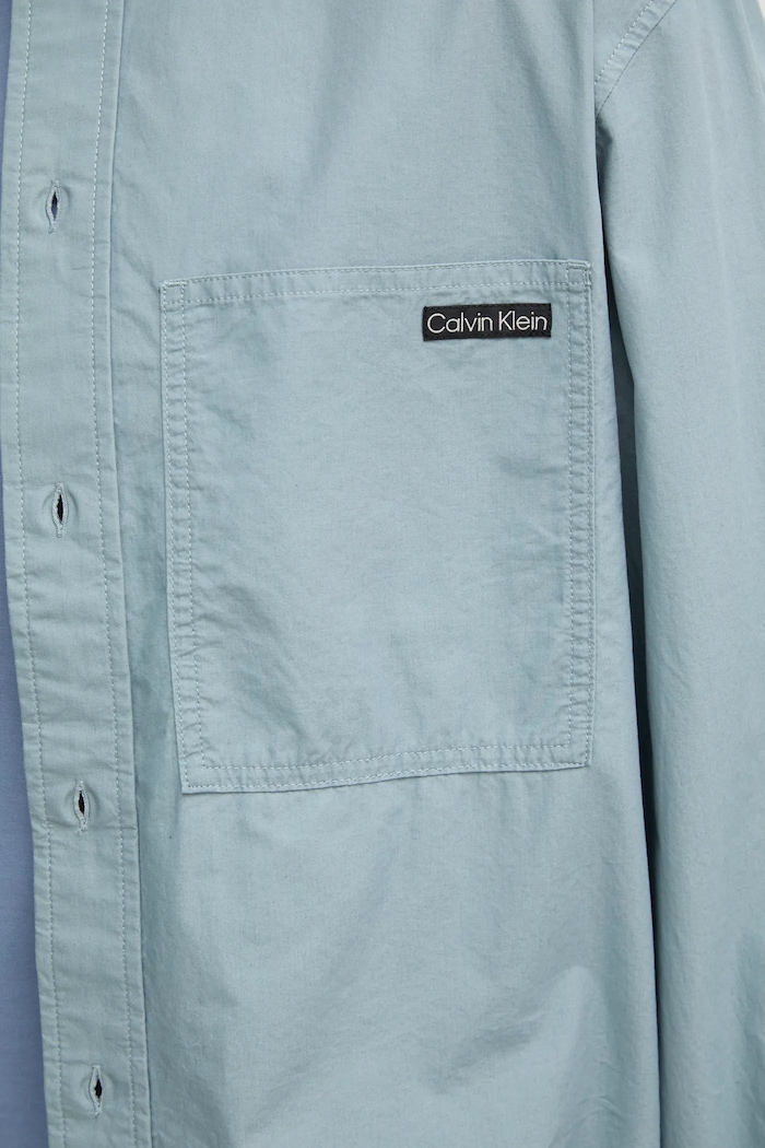 Bavlněná košile Calvin Klein Jeans J30J326721 modrá