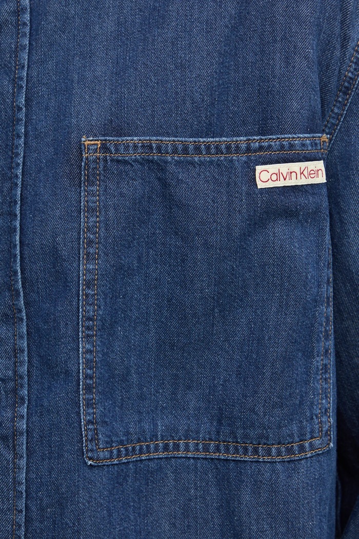 Calvin Klein Jeans koszula jeansowa J30J327022 niebieski