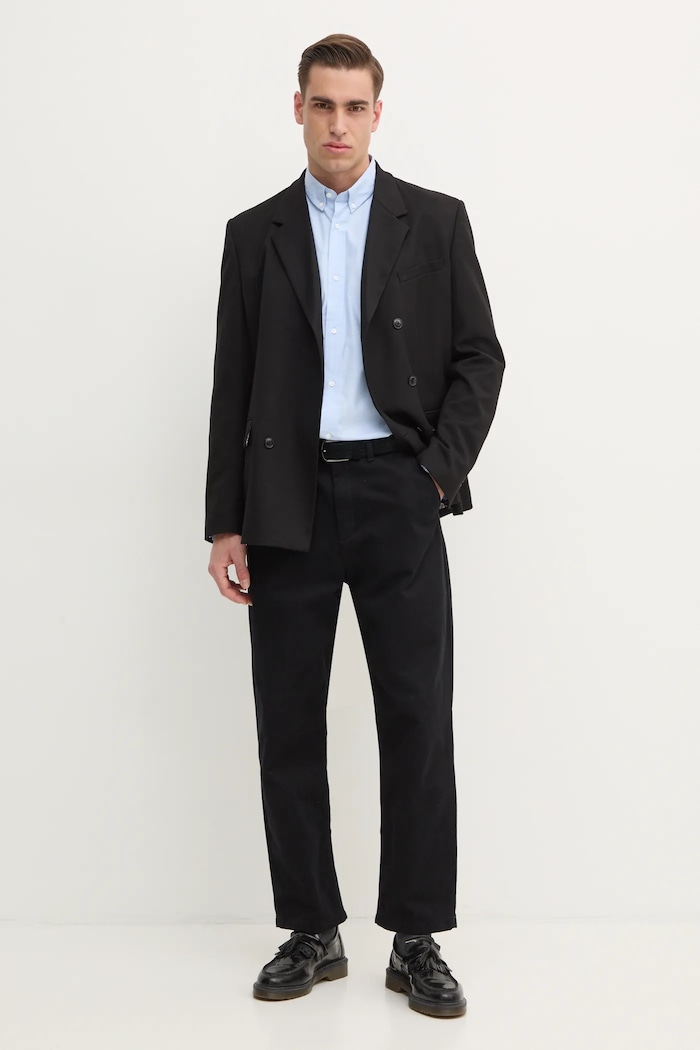 Odzież Calvin Klein koszula K10K113614 niebieski