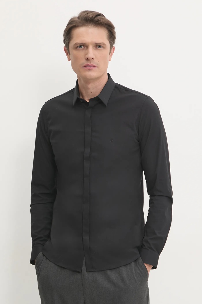 Koszula Calvin Klein czarny K10K109891