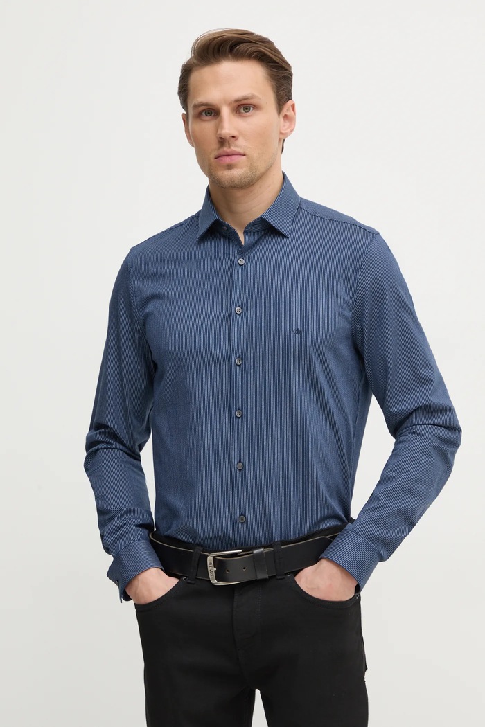 Calvin Klein koszula klasyczny granatowy K10K113844