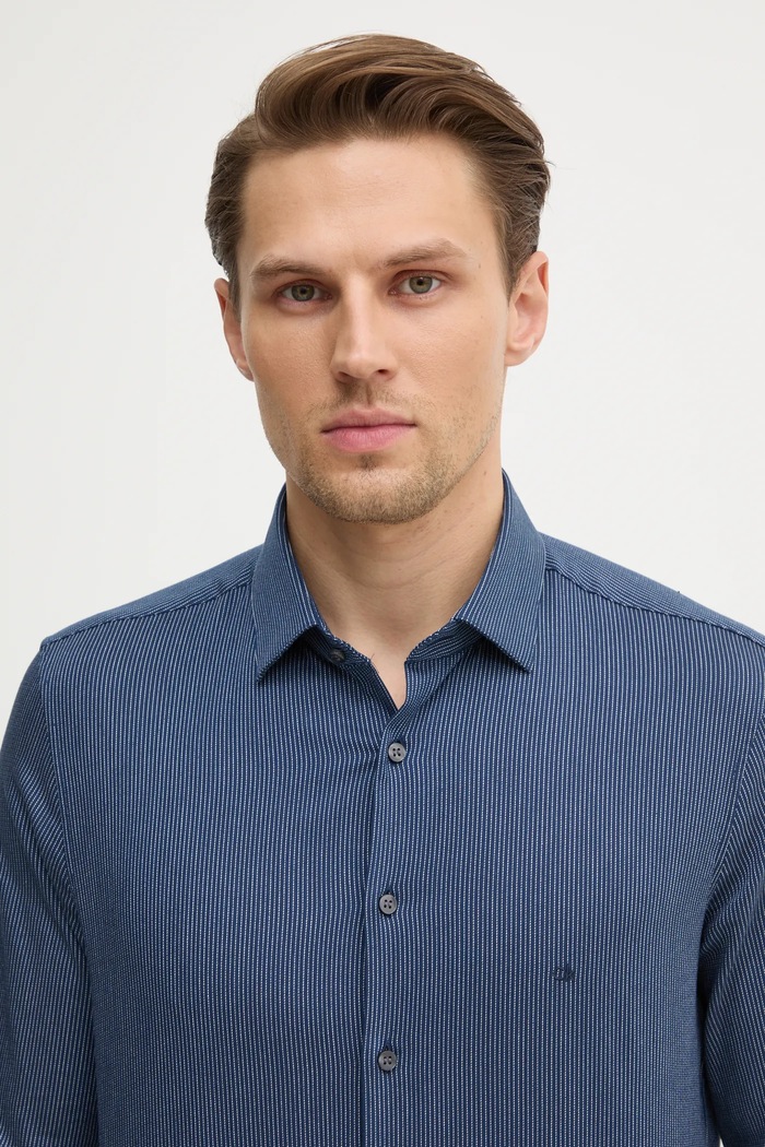 Calvin Klein koszula granatowy K10K113844