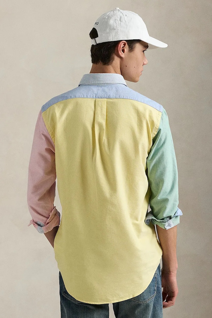 Памучна риза Polo Ralph Lauren 710928919 многоцветен SS25