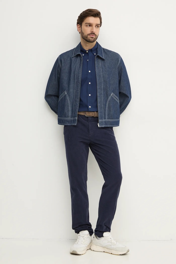 Polo Ralph Lauren koszula bawełniana 710945315 granatowy SS25