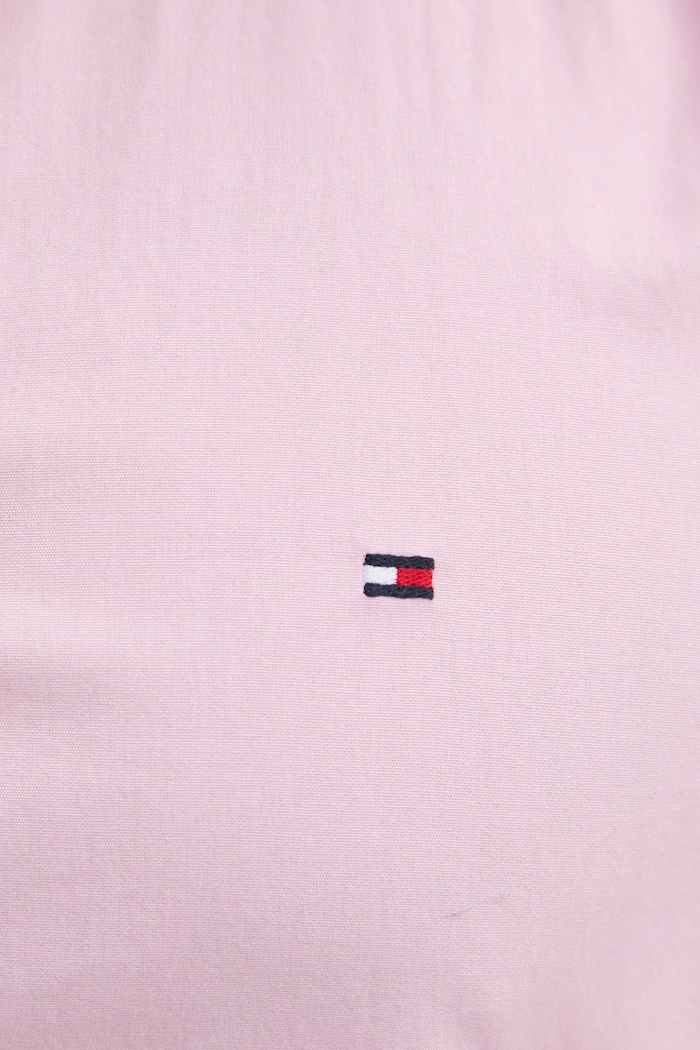 Tommy Hilfiger košile pánská bavlněná MW0MW37550 růžová SS26