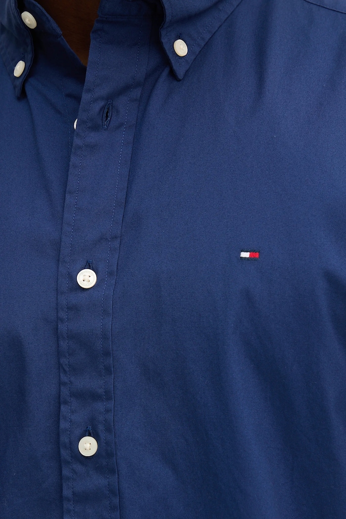 Tommy Hilfiger košile pánská bavlněná MW0MW37550 námořnická modř