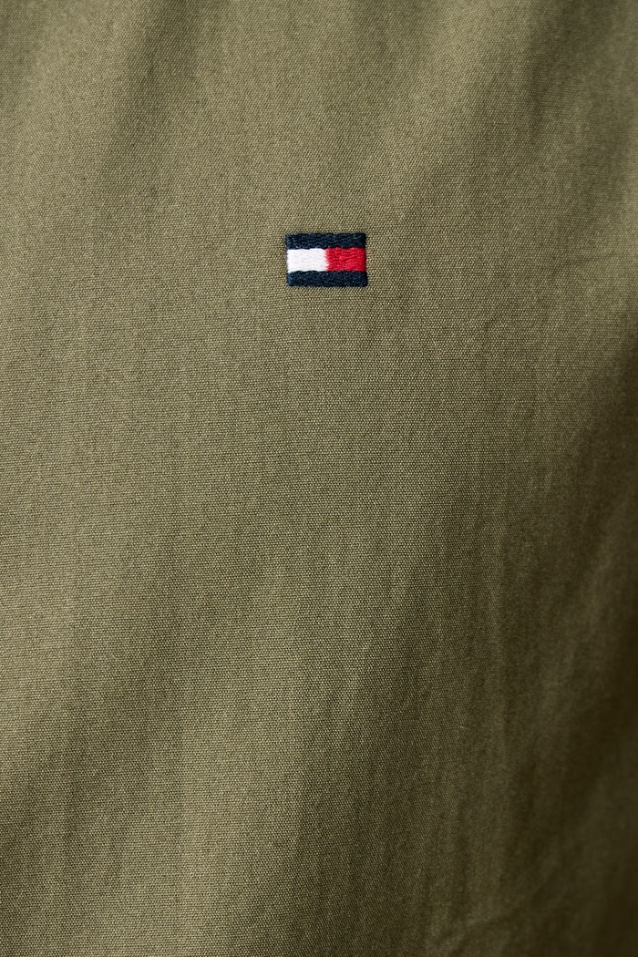 Koszula męska bawełniana Tommy Hilfiger zielony MW0MW37550