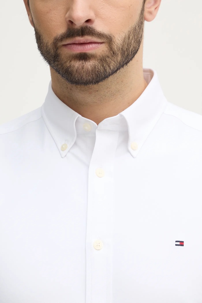 Tommy Hilfiger Košile Tommy Hilfiger MW0MW39004 bílá SS25