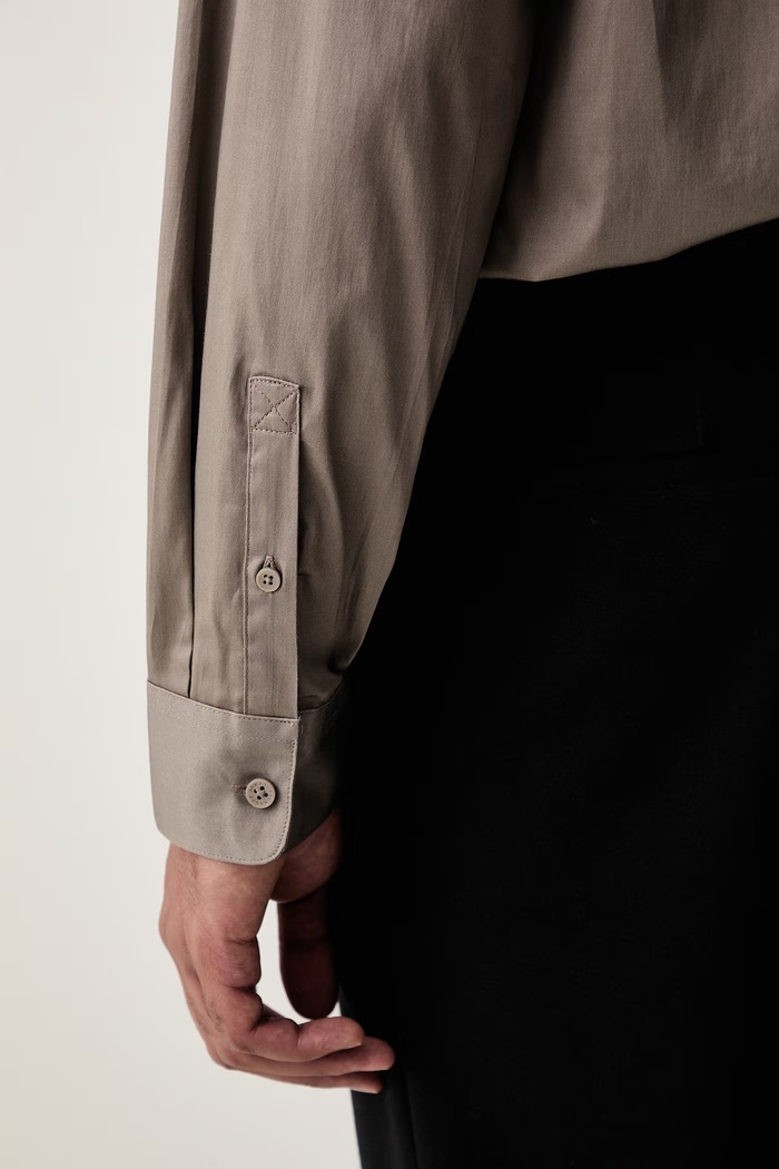 Armani Exchange koszula męska bawełniana z elastanem XM000339.AF10192.NOS brązowy