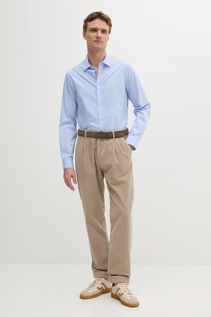Armani Exchange cămașă din bumbac XM000714.AF13207 albastru SS25