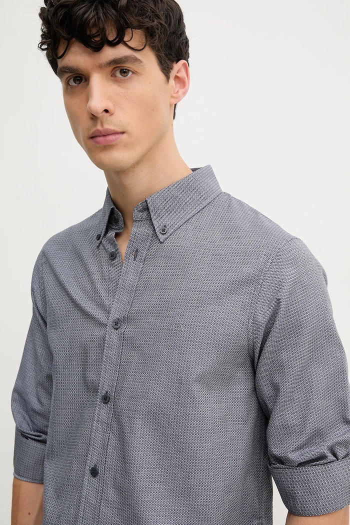 Armani Exchange koszula bawełniana granatowy XM000442.AF13080