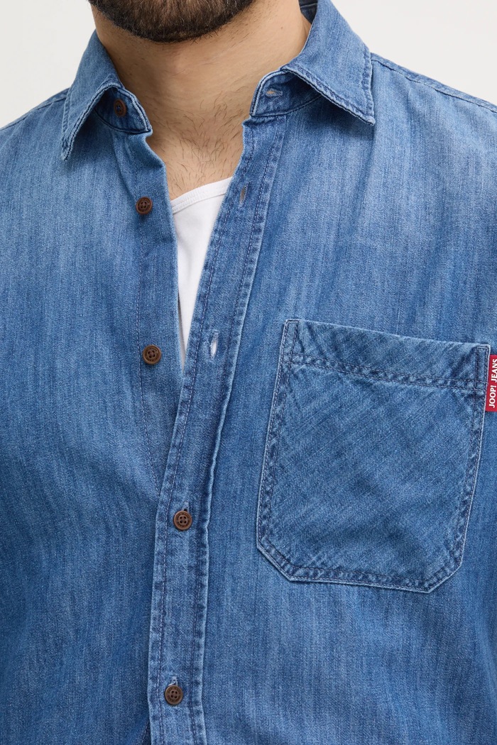 Joop! koszula jeansowa 30044867 niebieski SS25