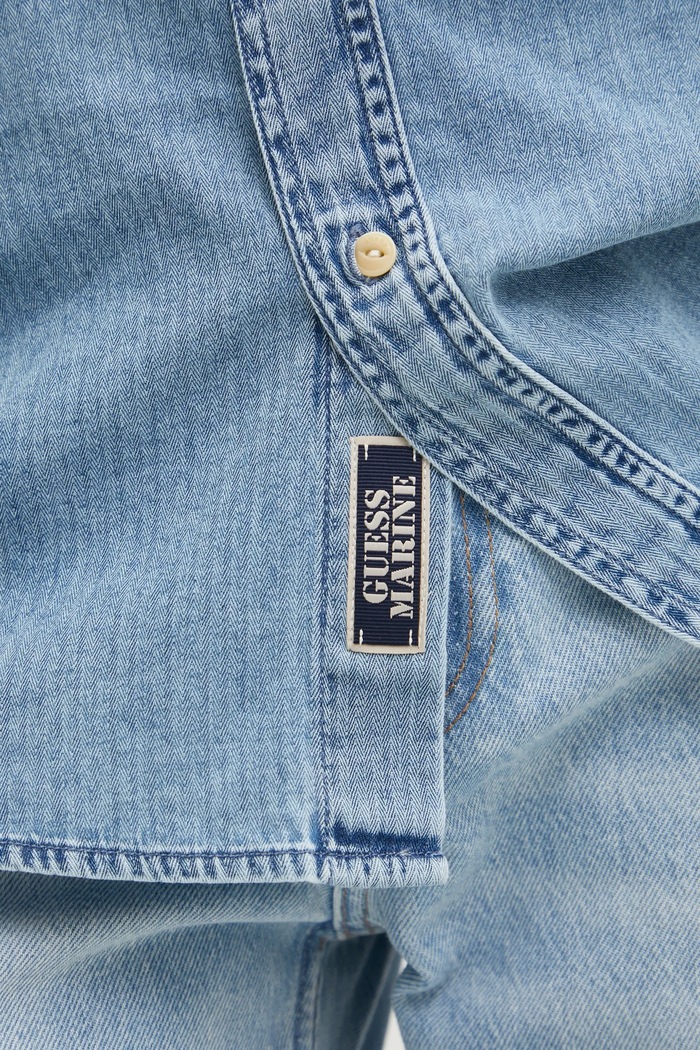 Guess koszula jeansowa RONNIE M5RH77.D5L01 niebieski