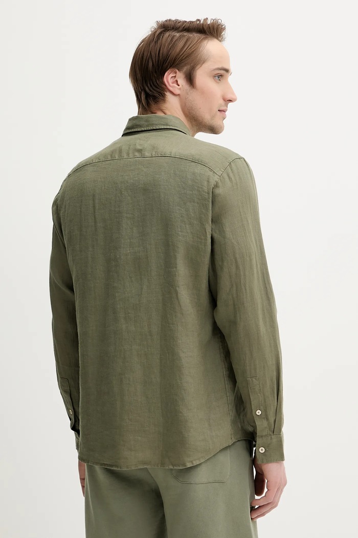 Îmbrăcăminte Marc O'Polo cămașă de in 523742842318 verde