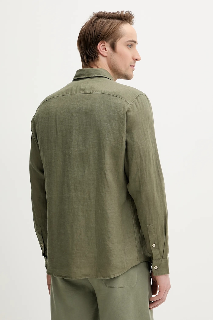 Îmbrăcăminte Marc O'Polo cămașă de in 523742842318 verde