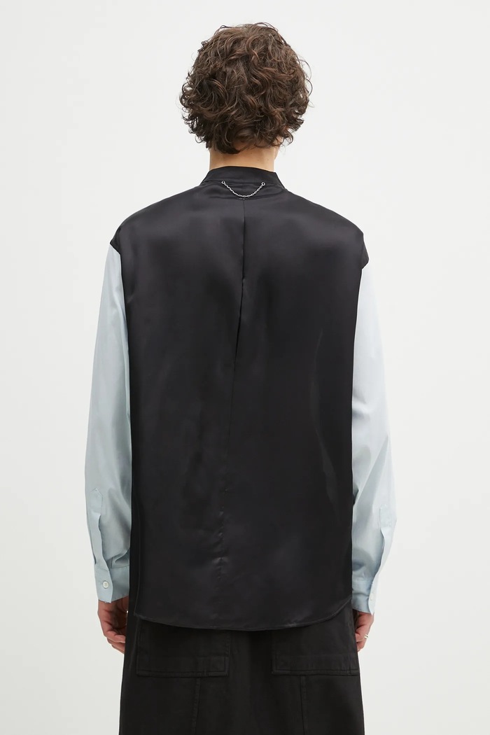 Oblečenie Košeľa MM6 Maison Margiela SH0DT0022 modrá