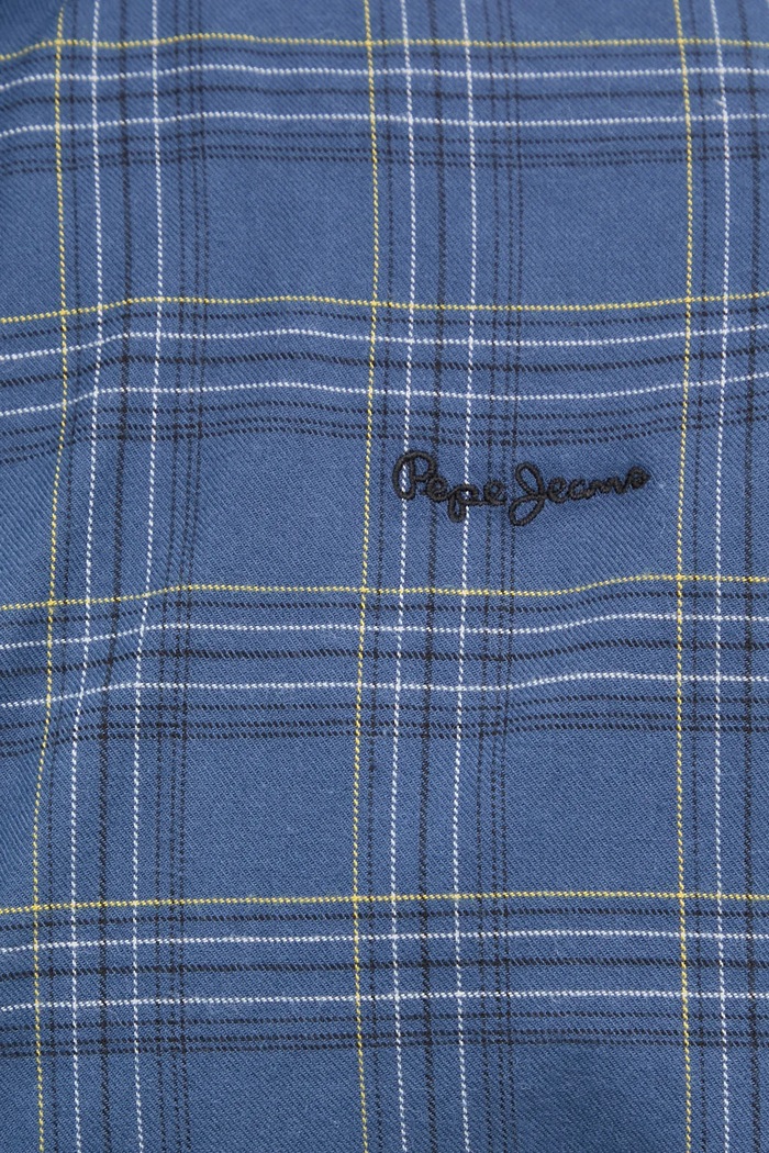 Pepe Jeans koszula bawełniana ALAN PM308806 granatowy SS25