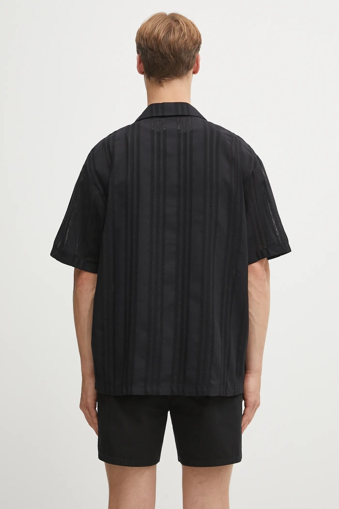 Oblečení Bavlněná košile Represent Embroidered Bowling Shirt MLM2967.01 černá