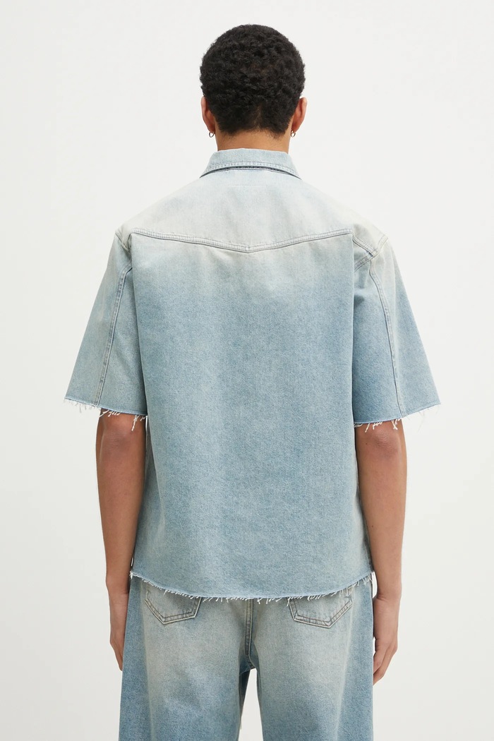 Oblečení Džínová košile MM6 Maison Margiela SH0DR0006 modrá