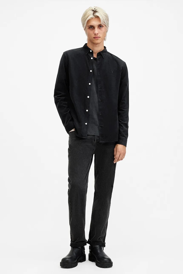 Bavlněná košile AllSaints BIRCHWOOD M144SB