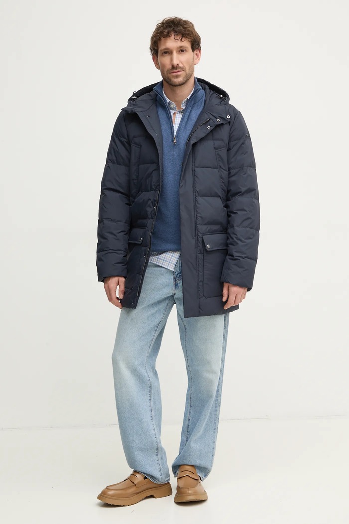Košile Hackett London HM3010135 modrá SS25
