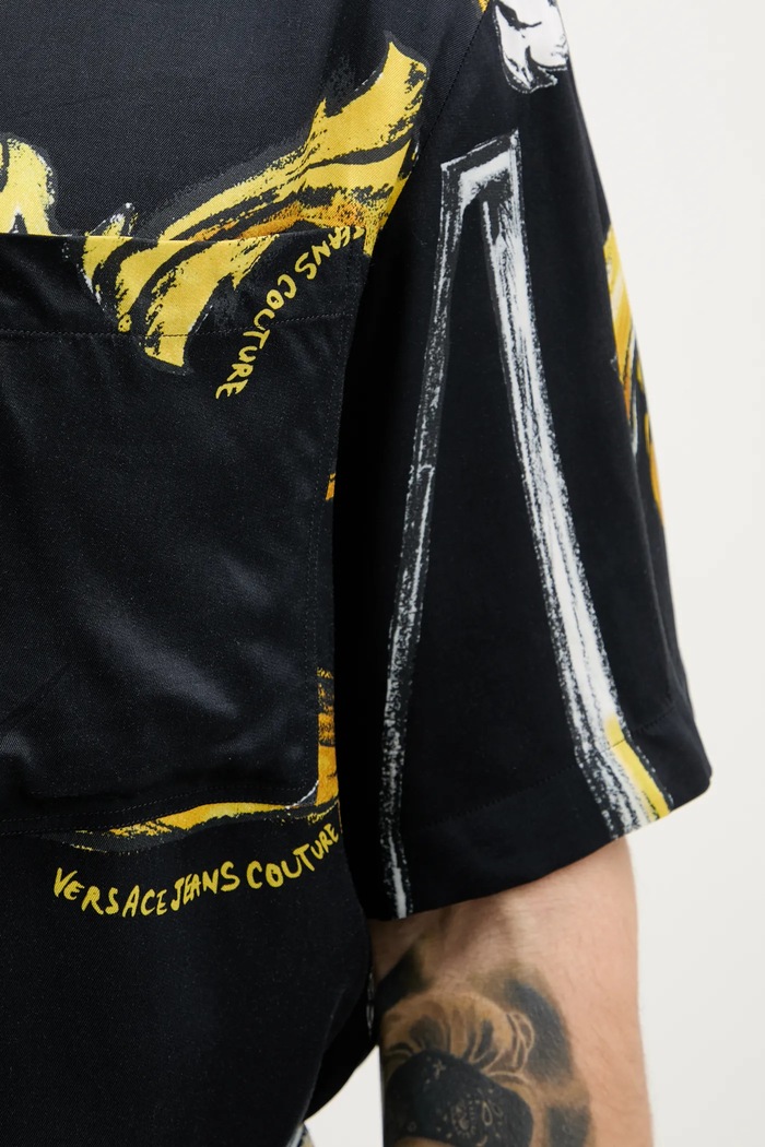 Versace Jeans Couture cămașă 78GAL2B0.NS632 negru