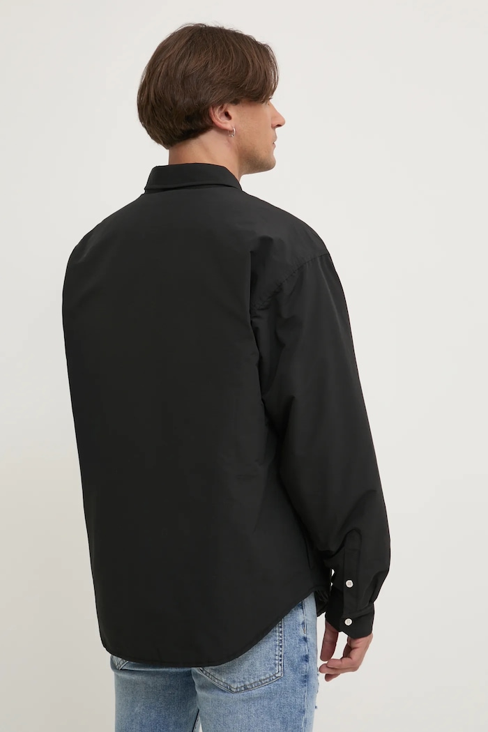 Oblečenie Bunda PURPLE BRAND SNAP FRONT SHIRT JACKET M3078.CNBB125 čierna