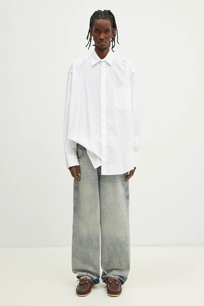 VETEMENTS koszula bawełniana Monogram Classic biały UA66SH400W