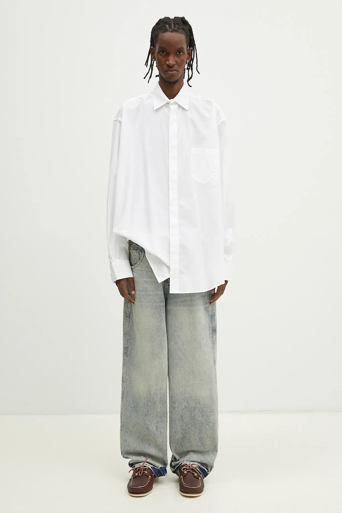 VETEMENTS koszula bawełniana Monogram Classic biały UA66SH400W