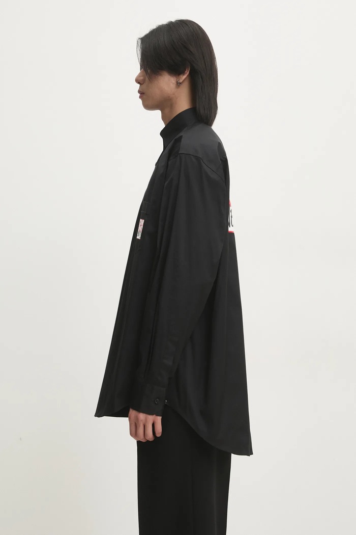 VETEMENTS camicia in cotone For Rent Classic UA66SH450B nero SS25