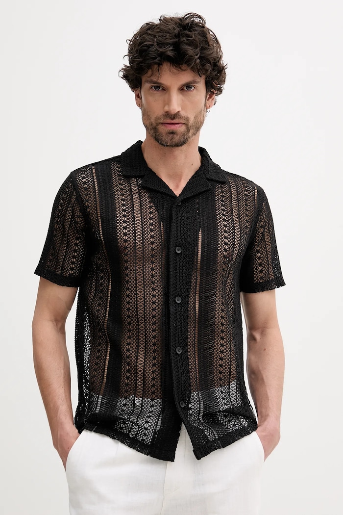 Lindbergh koszula regular czarny 30.203727.BLACK