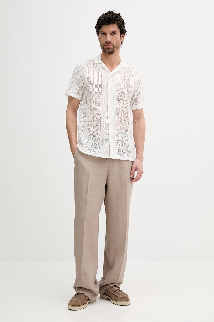 Lindbergh Košeľa Lindbergh 30.203727.PEARL.WHIT biela SS25