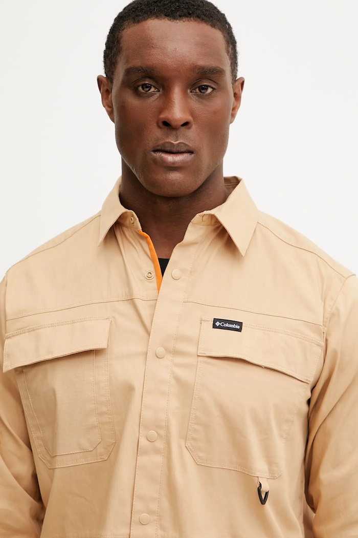 Košeľa Columbia Landroamer Twill béžová 2120581