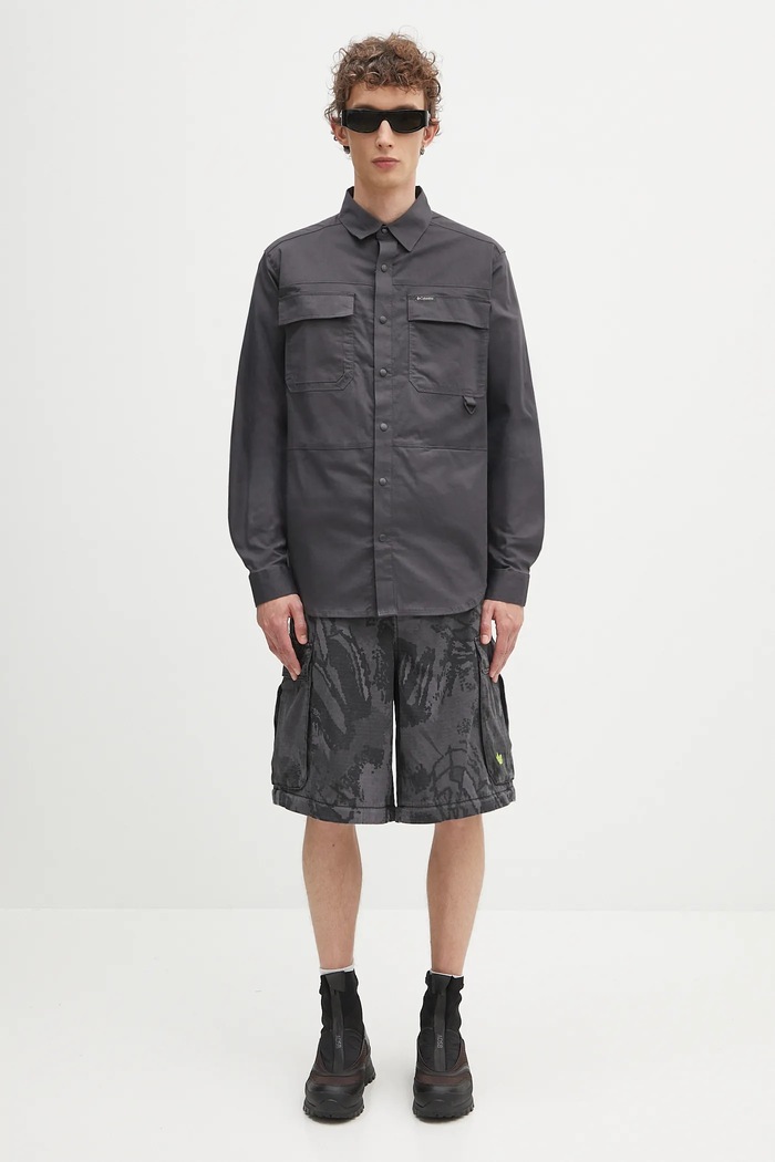 Columbia camicia Landroamer Twill 2120581 grigio