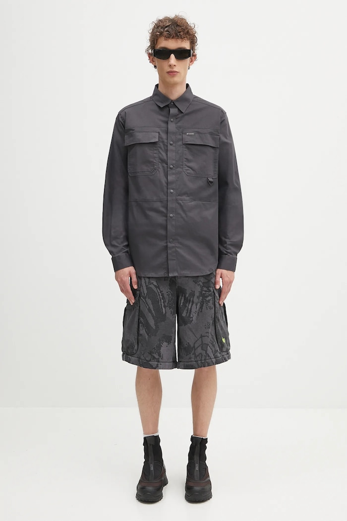 Columbia camicia Landroamer Twill 2120581 grigio