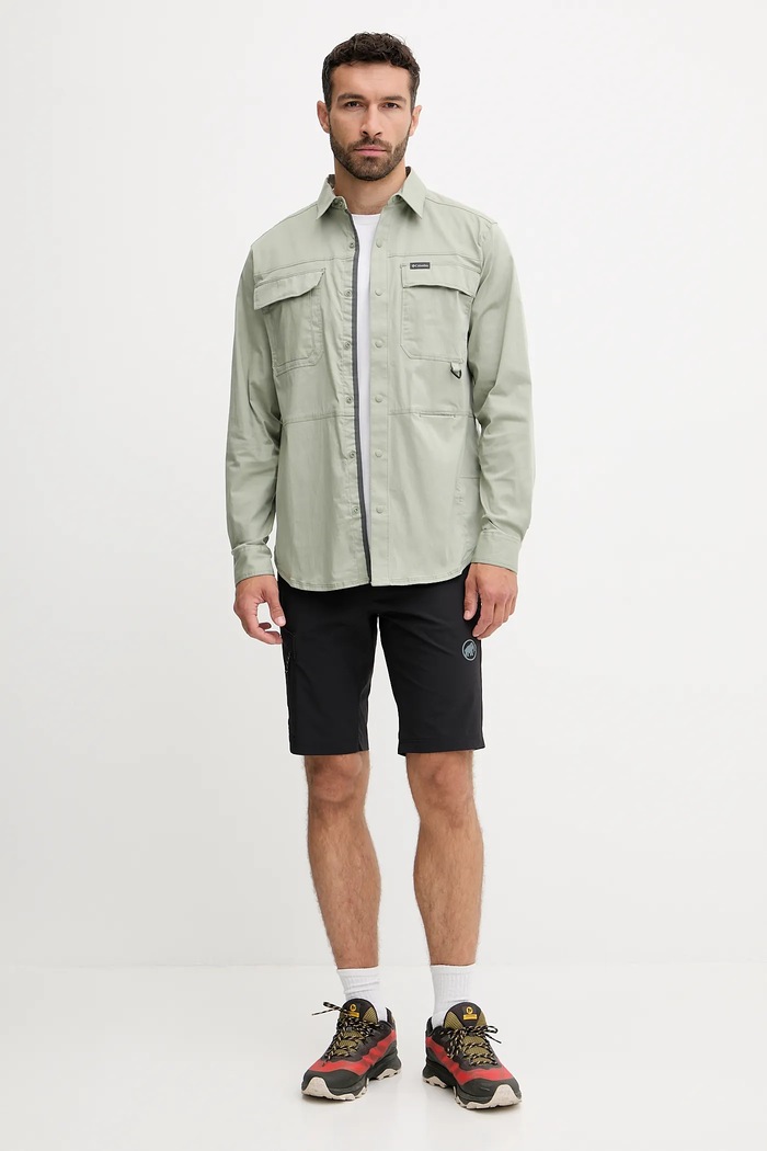 Columbia koszula Landroamer Twill 2120581 zielony SS25