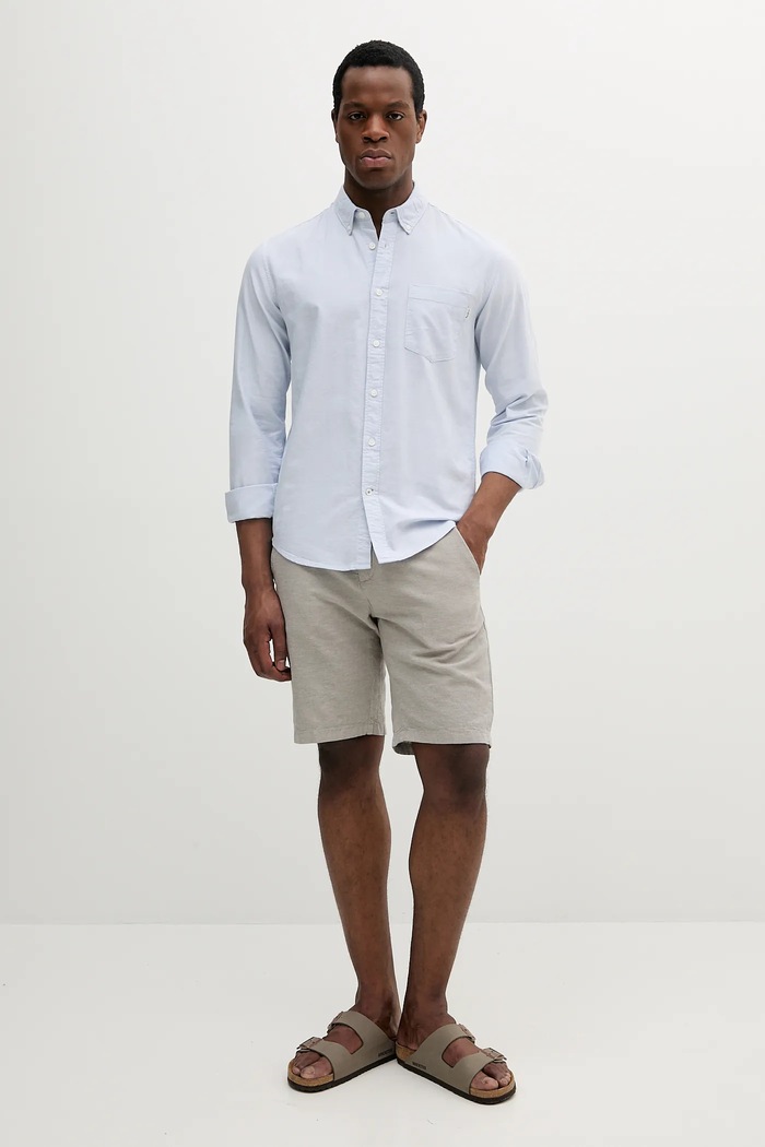 Pepe Jeans Cămașă din bumbac ANDREW PM308843 albastru SS25