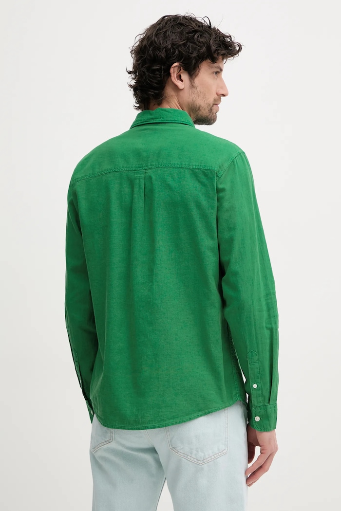 Oblečení Lněná košile Pepe Jeans ARNAU PM308844 zelená