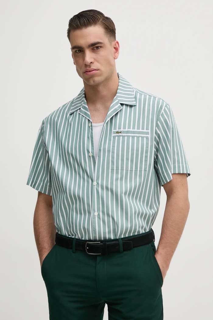 Πουκάμισο Lacoste casual πράσινο CH9083