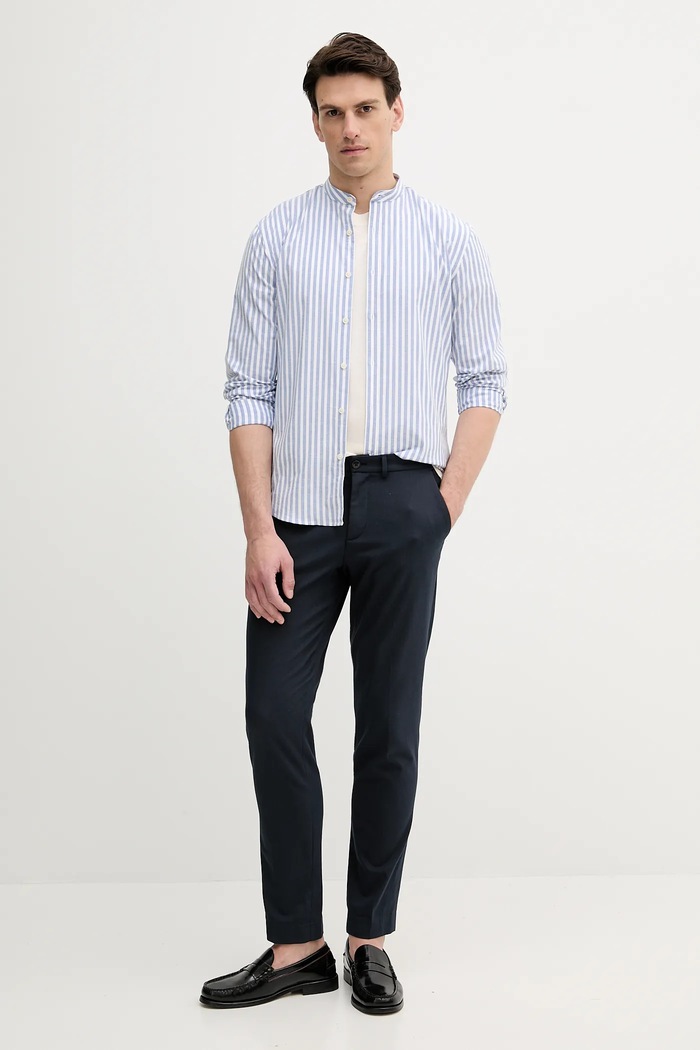 Lindbergh cămașă 30.203536.BLUE albastru SS25