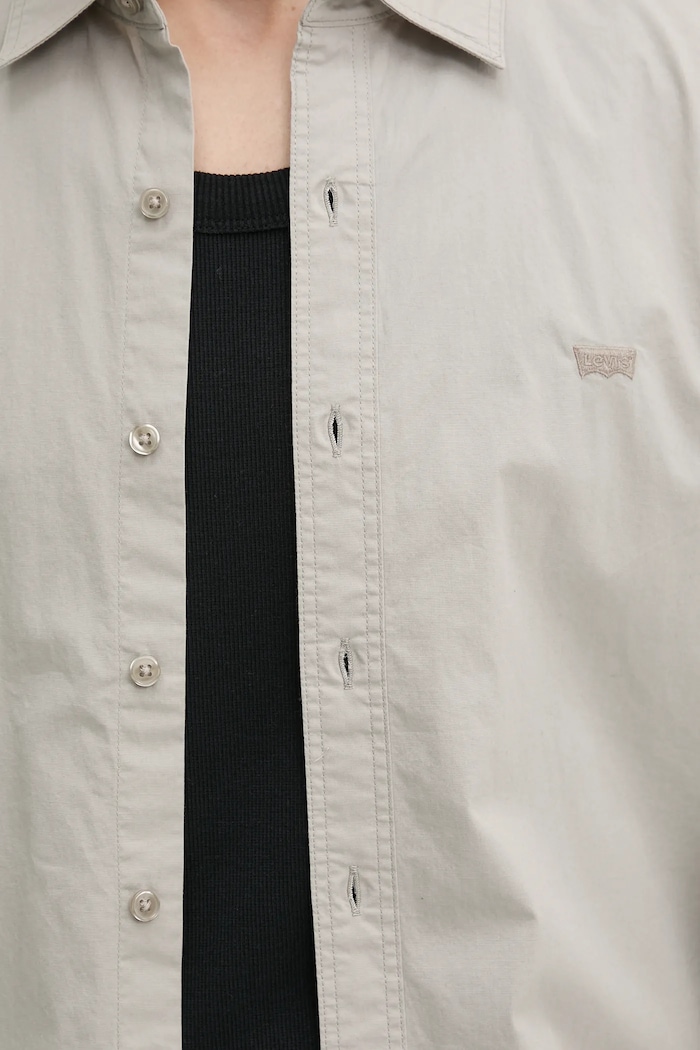 Levi's koszula LS BATTERY HM SHIRT SLIM 86625 szary