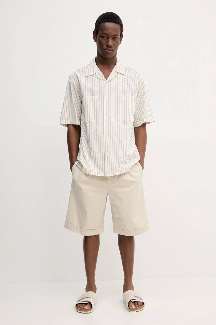 BARENA VENEZIA camasa din bumbac Camicia Mola CAU5073.2764 bej SS25
