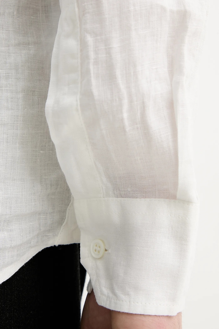BARENA VENEZIA koszula lniana Camicia Mola CAU5077.3007 biały