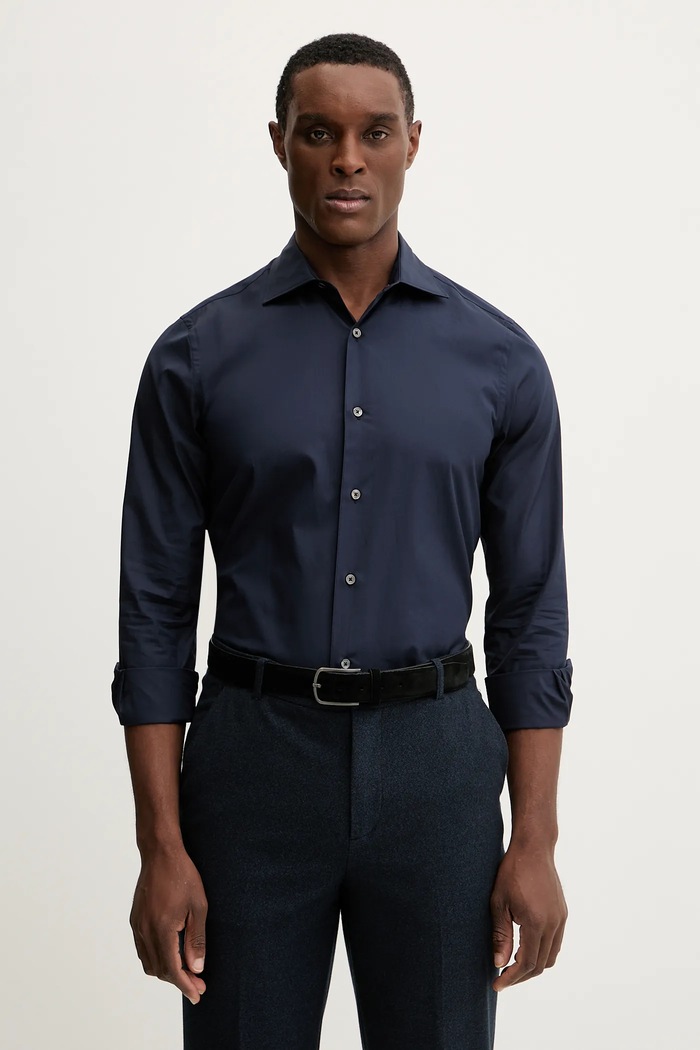 Paul Smith koszula bawełniana bawełna granatowy M1R.790Y.M00050