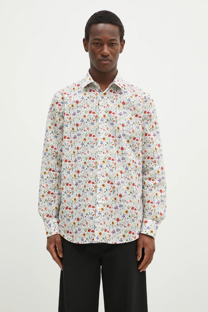 Paul Smith cotton shirt all-over print white M1R.800P.P02562