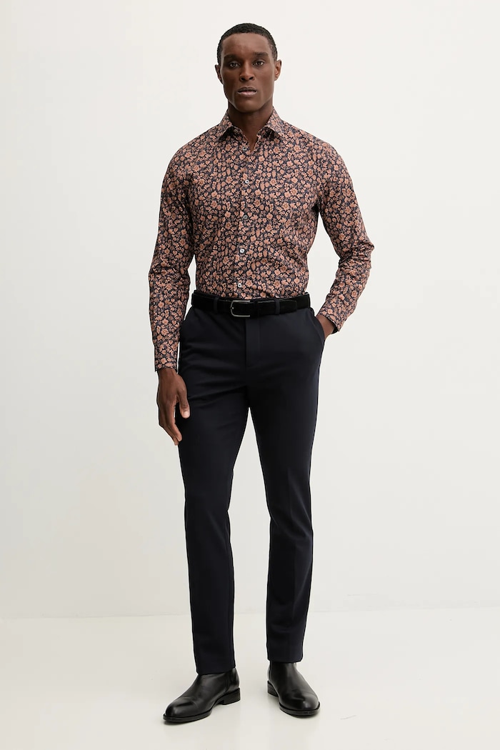 Paul Smith koszula bawełniana M1R.800P.P02609 granatowy SS25